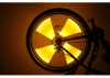 Желтая подсветка на колеса велосипеда