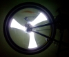 Белая велосипедная подсветка колес