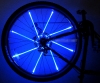 Синие светящиеся полоски на велосипедные спицы